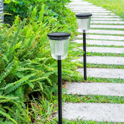 Venta al por mayor camino brillante lámpara decorativa para jardín al aire libre impermeable inalámbrico paisaje energía Solar luz para césped