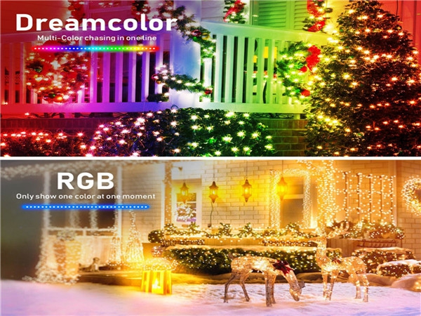 Tuya LED Smart Fairy Lights String Wifi Dual-mode Point Control Outdoor Holiday Lighting