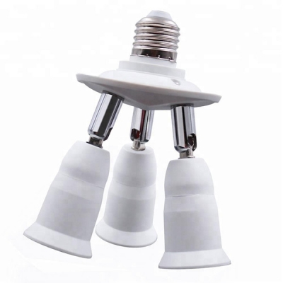 Adaptador divisor de enchufe de luz triple 3 - en - 1 E26 E27 Enchufe de bombilla