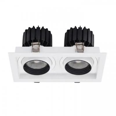 Led Grille Light Recessed 2*30W COB Down Light LED Grille Light Downlight 