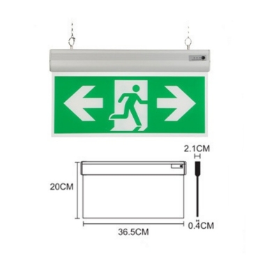 Quality Safety Hanging and Wall Mounted LED Lighting Acrylic Lamp Maintained Fire Emergency Exit Sign Light