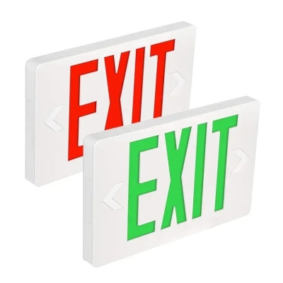 ABS Material Emergency Lamp AC110V 220V Rechargeable Evacuation Indicator Light for Hotel Hospital Library Exit Sign