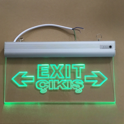 Safety Evacuation Fire Escape Indicator Lamp Emergency Exit Sign Light