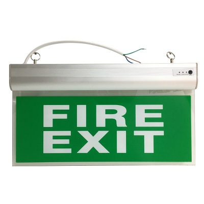 High Quality Rechargeable Emergency Exit Sign Lithium Battery LED Exit Light