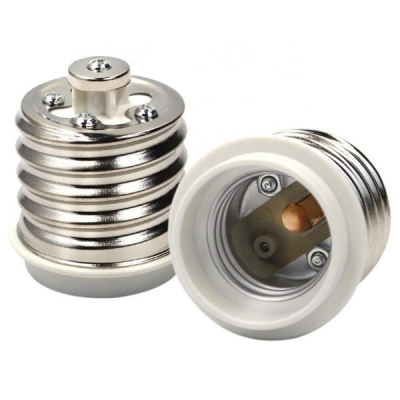 E39 E40 to E26 E27 Light Bulb Socket Adapter to Medium Screw Holder Converter