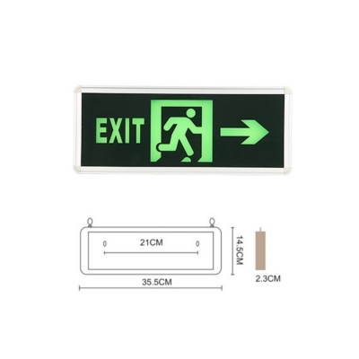 3W Fire Exit Hanging LED Light Passage Maintained Emergency Signal Evacuation Sign