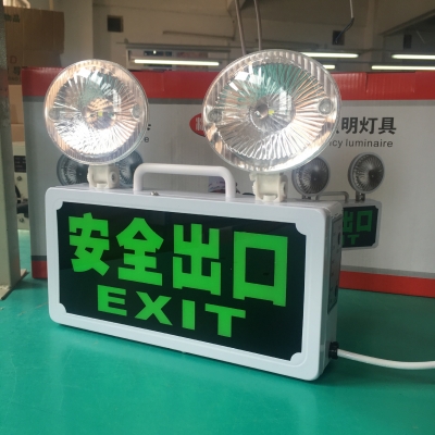 3 Hours Exit Sign LED Emergency Wall Surface Mounted Signal Lamp LED Fire Emergency Exit Light