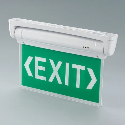 180mins PC Material Fire Resistant Battery Backup Rechargeable LED Emergency Exit Sign Light 