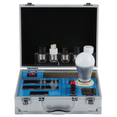 Led Bulb Display Demo Case AC Power Meter Lamp Tester Lighting Testing Equipment 